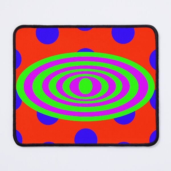 Item preview, Green Elipse on Red  designed and sold by GEOMETRIC ART   .