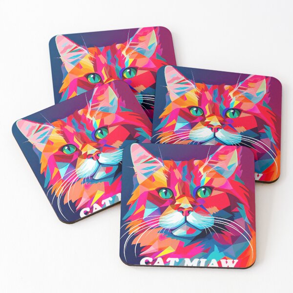 Item preview, Cat Miaw abstract designed and sold by Kingkachurro.