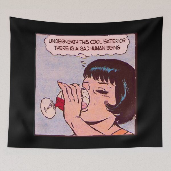Item preview, Underneath this cool exterior there is a sad human being designed and sold by remerasnerdas.