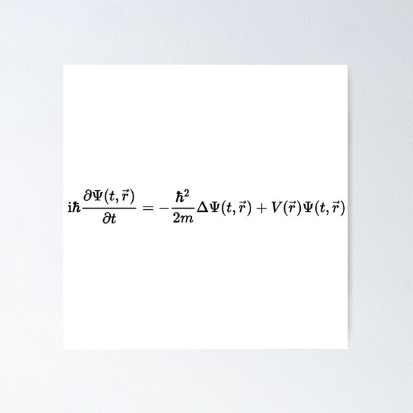 Item preview, Schrodinger equation, quantum physics basics designed and sold by NoetherSym.