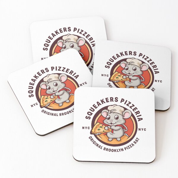 Item preview, Squeakers Pizzeria Original Brooklyn Pizza Rat T-Shirt designed and sold by BrooklynMugs.