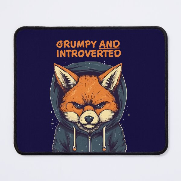 Item preview, Mr. Introverted Grumpy Fox designed and sold by MattBodz.