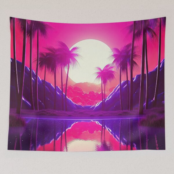 Item preview, The Synthwave Getaway: A Nighttime Paradise designed and sold by Mullet Monkey.