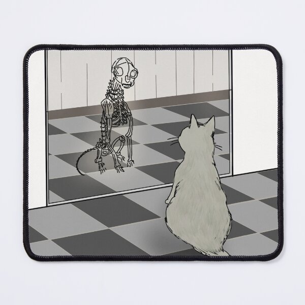 Item preview, Cat and mirror designed and sold by chocher-shop.