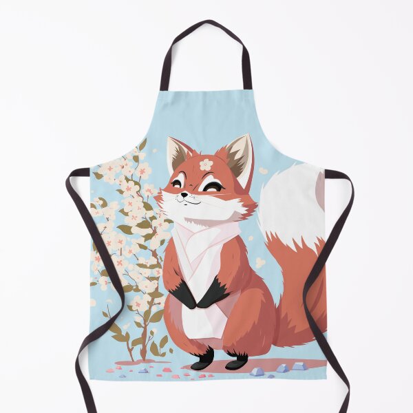 Item preview, Spring Blossom Red Fox Enjoy the Sunshine in Blue designed and sold by Moyanana.