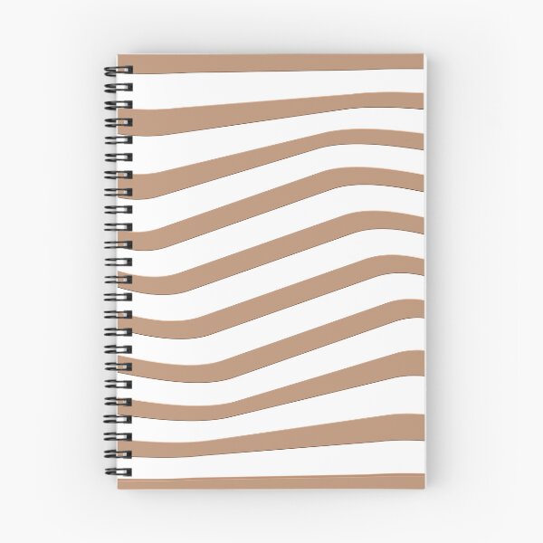 Item preview, Amber Brown Wavy Lines On White Background designed and sold by burbankdesigns.