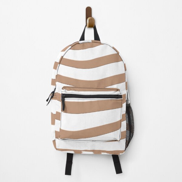 Item preview, Amber Brown Wavy Lines On White Background designed and sold by burbankdesigns.