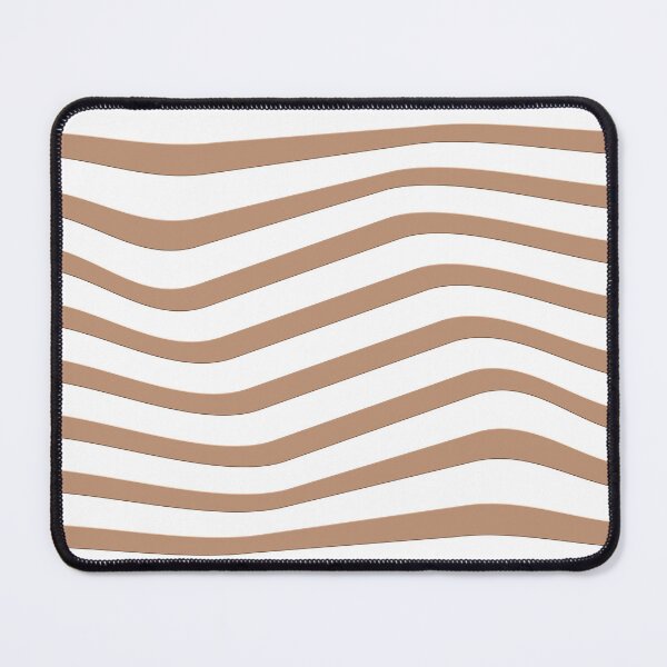 Item preview, Amber Brown Wavy Lines On White Background designed and sold by burbankdesigns.