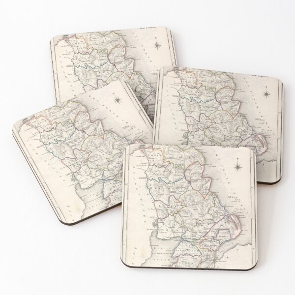 Item preview, Vintage County Antrim Ireland Map (1846) designed and sold by BravuraMedia.