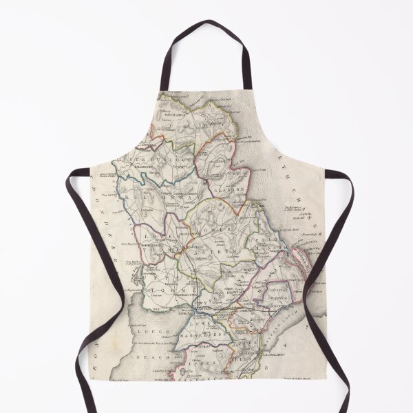 Item preview, Vintage County Antrim Ireland Map (1846) designed and sold by BravuraMedia.