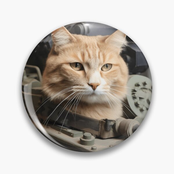 Item preview, Cat a tank commander designed and sold by JustinaLD.