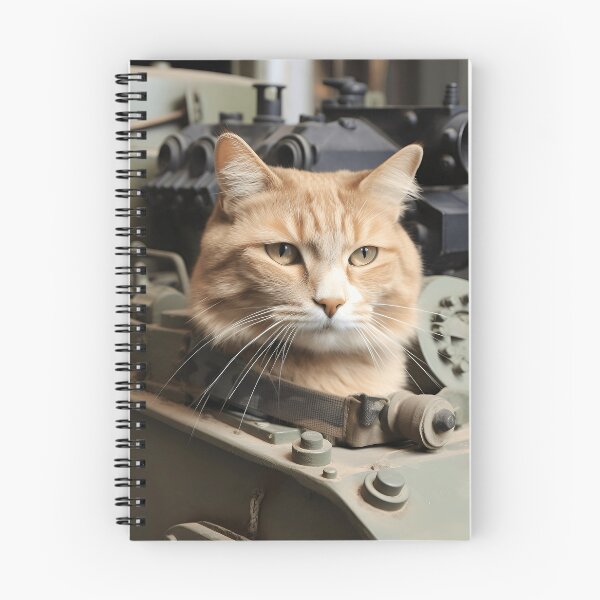 Item preview, Cat a tank commander designed and sold by JustinaLD.