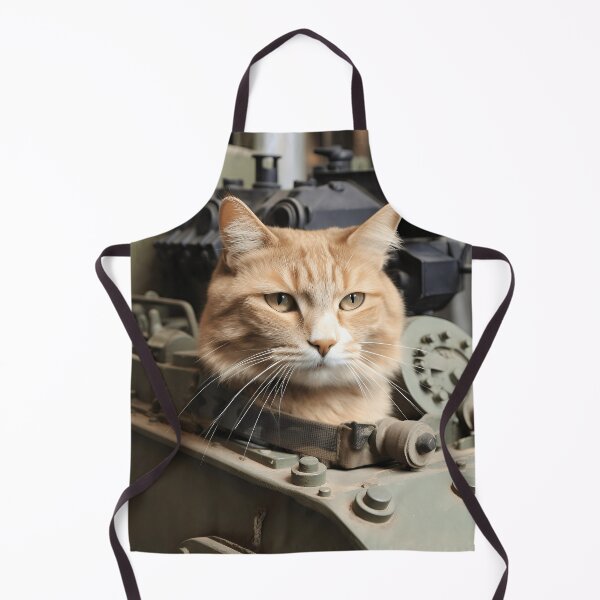 Item preview, Cat a tank commander designed and sold by JustinaLD.