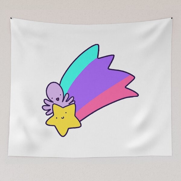 Item preview, Rainbow Shooting Star Octopus designed and sold by MadalineLangosh.