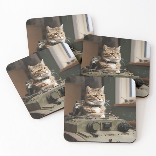 Item preview, Cat a Tank Commander designed and sold by JustinaLD.