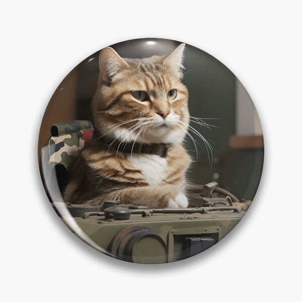 Item preview, Cat a Tank Commander designed and sold by JustinaLD.