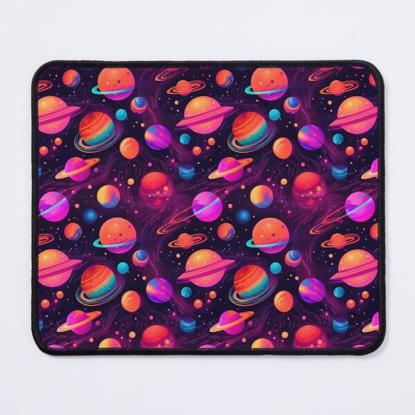 Item preview, Neon Bright Abstract Galaxy Pattern | Space | Planets designed and sold by neverworldian.