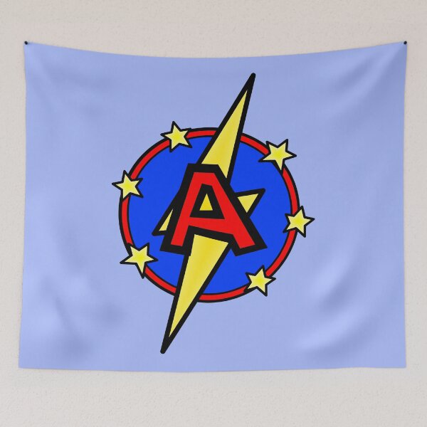 Item preview, Super Letter A - Superhero designed and sold by AMagicalJourney.