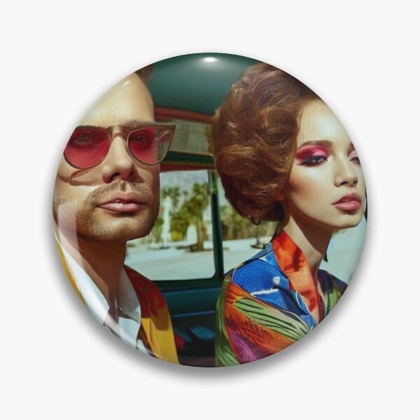 Item preview, Couple in car in Palm Springs designed and sold by jsebouvi.