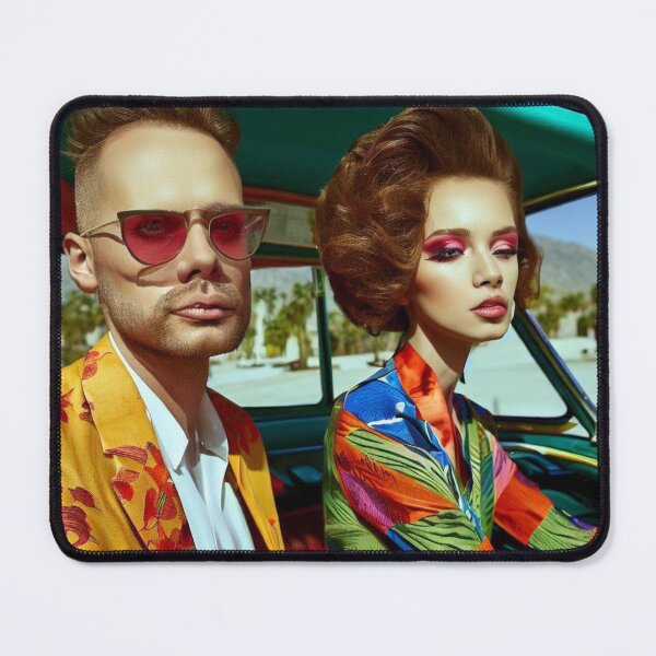 Item preview, Couple in car in Palm Springs designed and sold by jsebouvi.