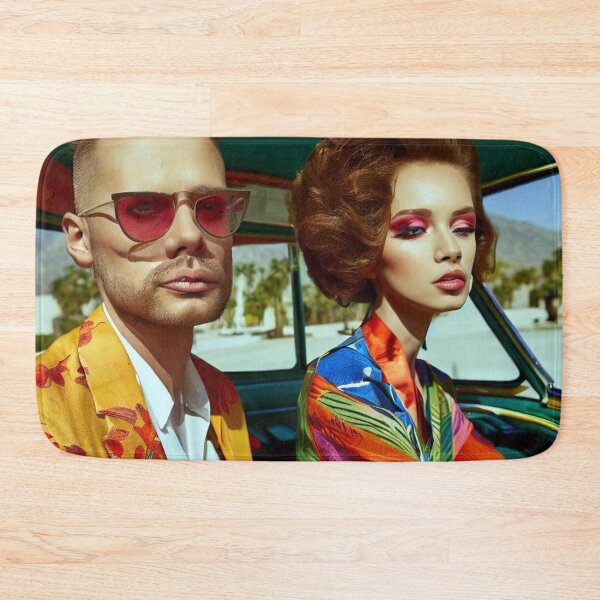 Item preview, Couple in car in Palm Springs designed and sold by jsebouvi.