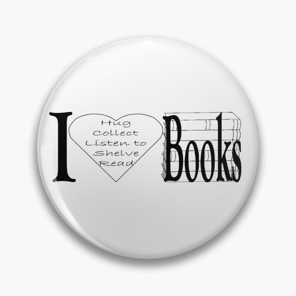 Item preview, I HEART Books- White designed and sold by ToiThomas.
