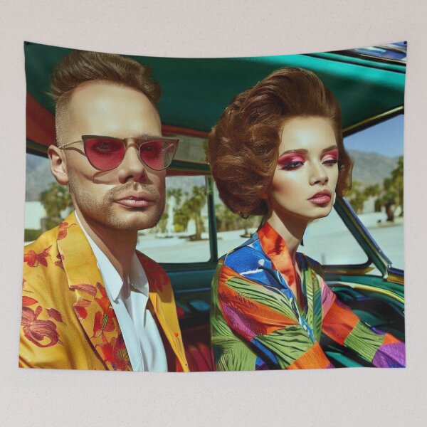 Item preview, Couple in car in Palm Springs designed and sold by jsebouvi.