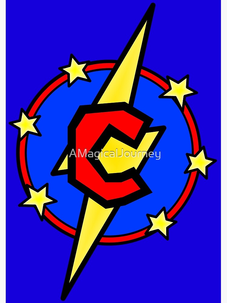 "Cute Little SuperHero Geek - Super Letter C" Poster by AMagicalJourney ...
