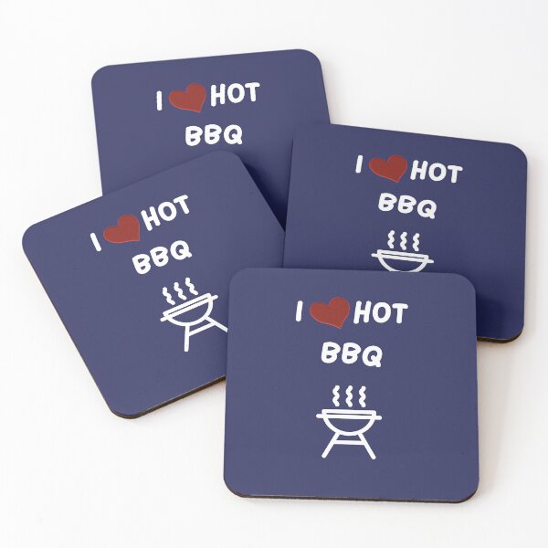 Item preview, I Heart Hot BBQ, Grill Master, Love Barbecue, Valentine's Day  designed and sold by DansCookout.