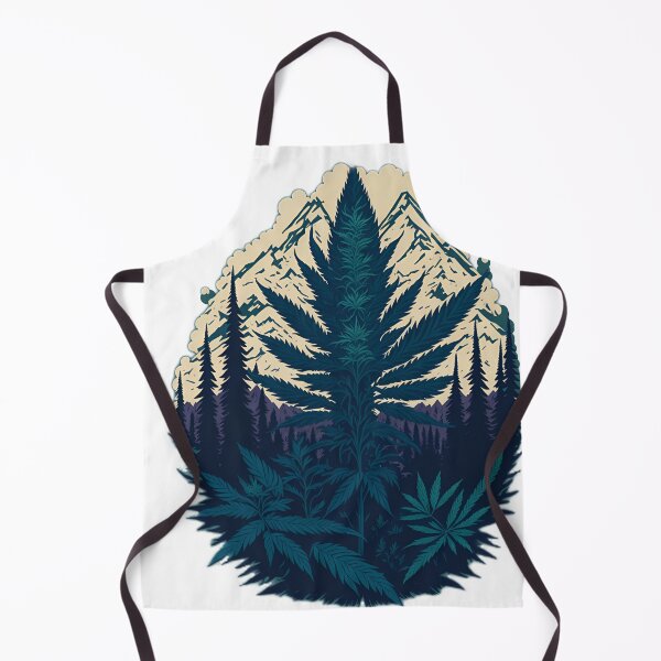 Item preview, Vintage marijuana plant artwork in jungle setting designed and sold by RedArtG09.