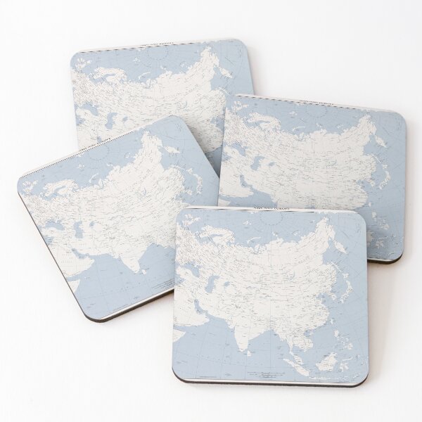 Item preview, Vintage Eurasia Continent Map (1975) Vintage Europe and Asia Atlas designed and sold by BravuraMedia.