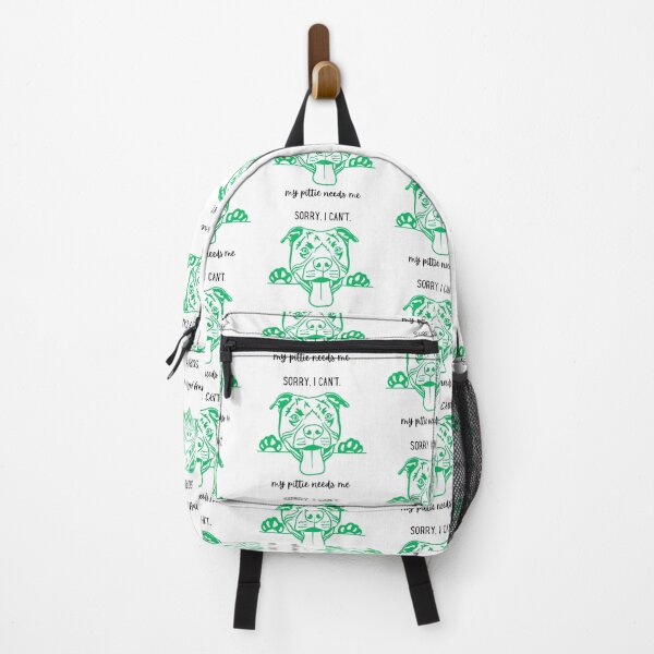 Item preview, Sorry, I can't - my pittie needs me - green designed and sold by jechaiyells.