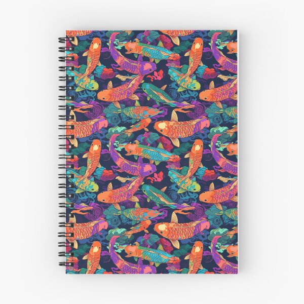 Item preview, Neon Bright Abstract Koi Fish Pattern designed and sold by neverworldian.