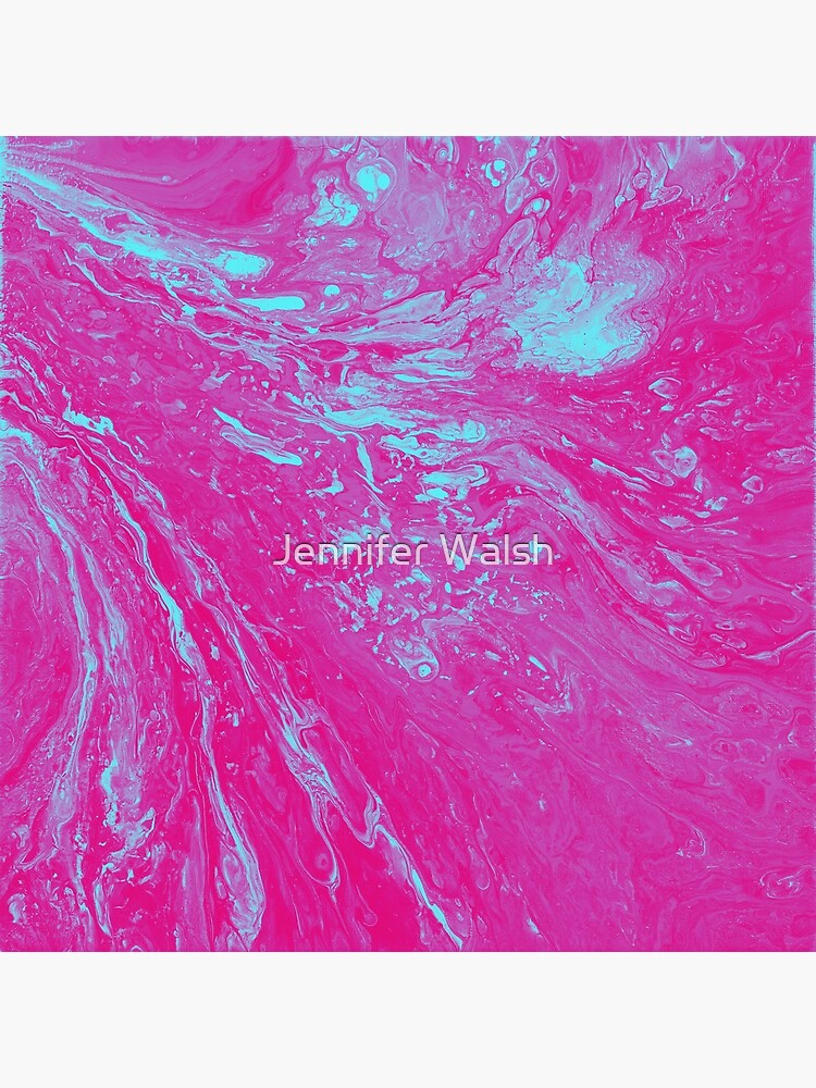 Flood of Pink & Turquoise - An Abstract Piece by InsertTitleHere