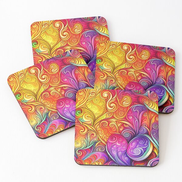 Item preview, Vibrant Abstract Swirl Pattern designed and sold by WitchyWare.