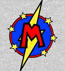 Cute Little SuperHero Geek - Super Letter M Kids Pullover Hoodie