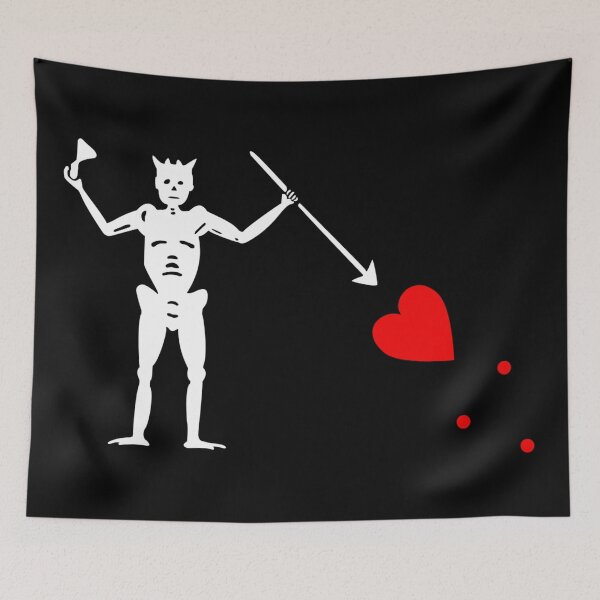 Item preview, Blackbeard Pirate Flag  designed and sold by zoocuties.