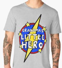 Grandma's Cute Little SuperHero Geek Men's Premium T-Shirt