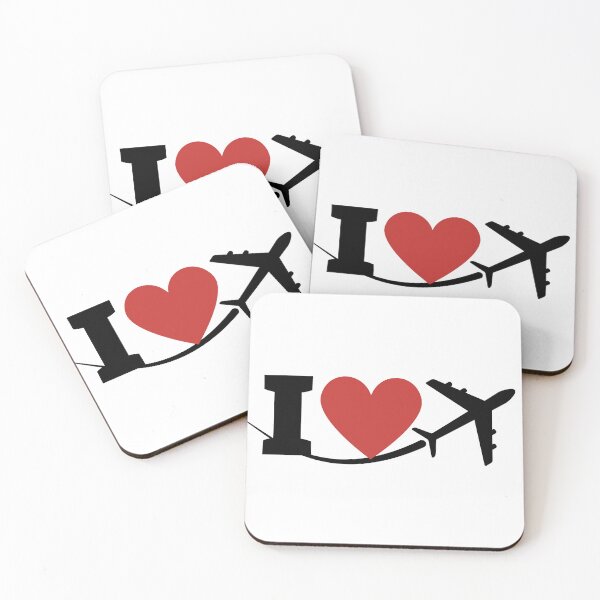 Item preview, I love flying I love aviation heart and aviation designed and sold by AviationArtists.