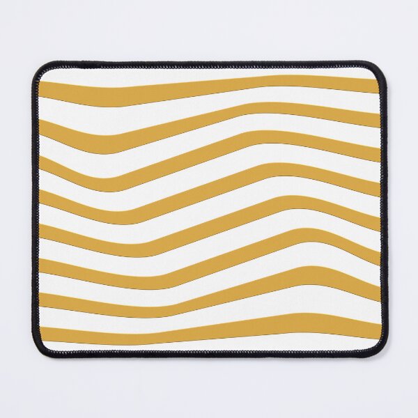 Item preview, Harvest Gold Wavy Lines On White Background designed and sold by burbankdesigns.