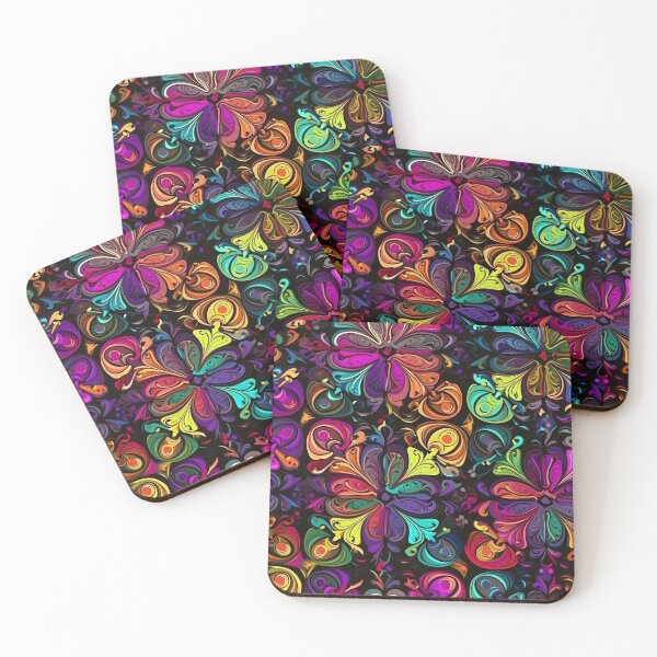 Item preview, Colorful Fractal Shape Pattern designed and sold by Hashola Designs.