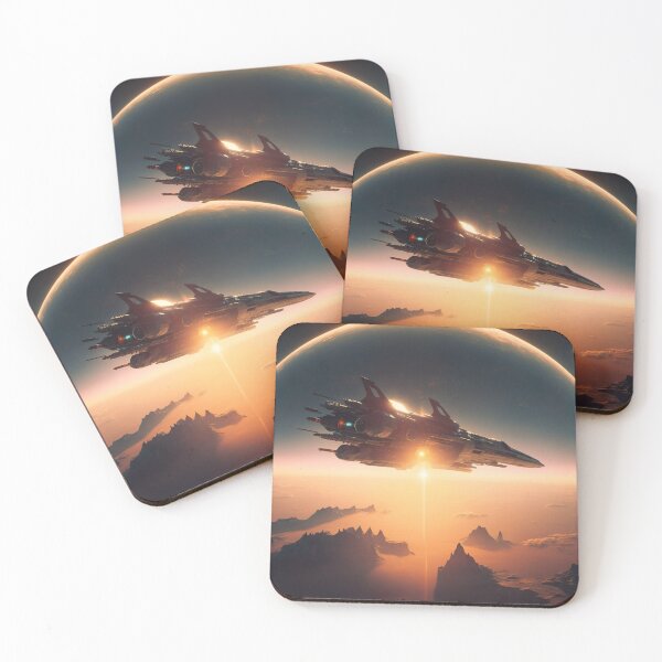 Item preview, Spaceship in the atmosphere - science fiction designed and sold by unknown-places.