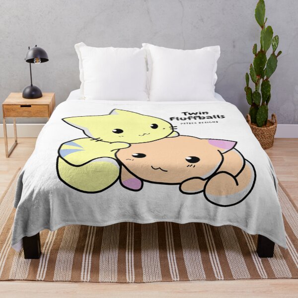Item preview, Double the Fluff, Double the Fun: Twin Fluffballs designed and sold by Inkmatic Studio.