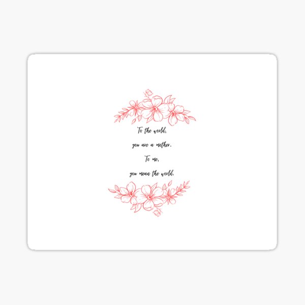 Item preview, Heartfelt Mothers Day Message designed and sold by SylverRose.