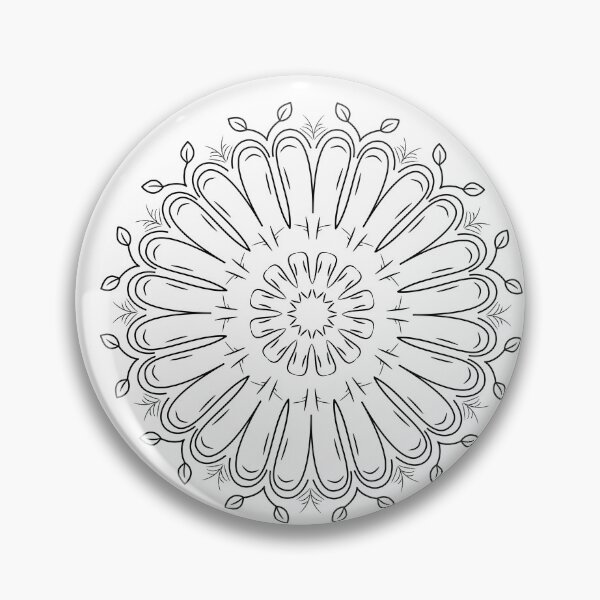 Item preview, Circular pattern in form of mandala with flower for decoration. Decorative ornament in ethnic oriental style. Outline doodle hand draw vector illustration. designed and sold by Minimalist Quotes and Sayings.