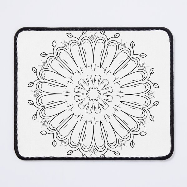 Item preview, Circular pattern in form of mandala with flower for decoration. Decorative ornament in ethnic oriental style. Outline doodle hand draw vector illustration. designed and sold by Minimalist Quotes and Sayings.