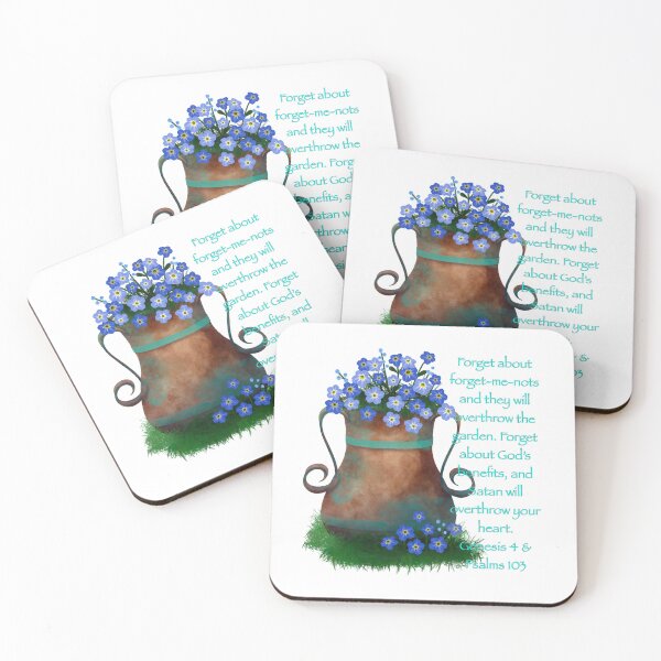 Item preview, Forget-me-nots & Satan designed and sold by DelightfulLight.
