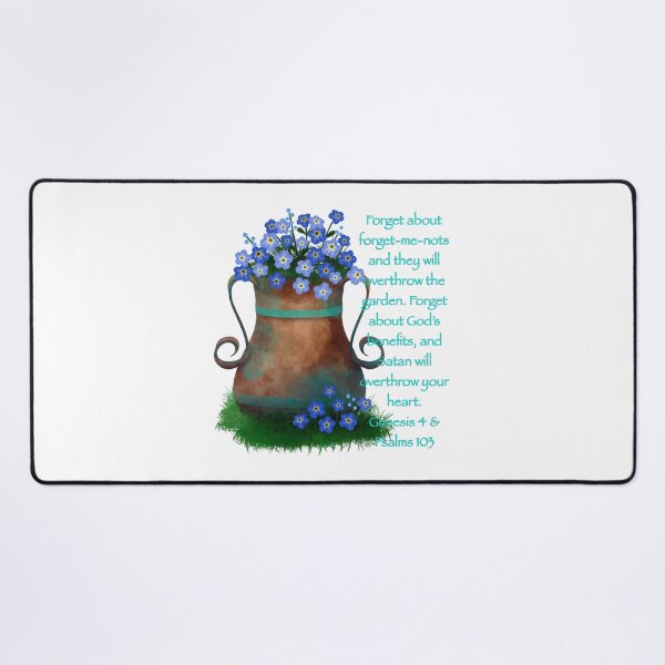 Item preview, Forget-me-nots & Satan designed and sold by DelightfulLight.