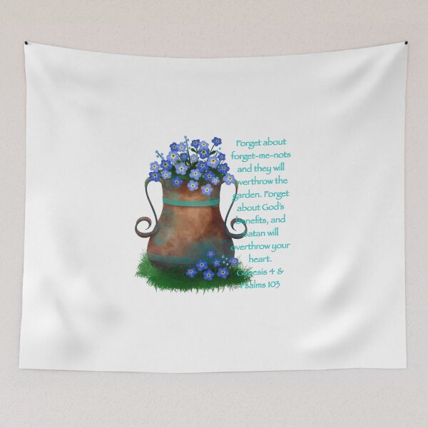 Item preview, Forget-me-nots & Satan designed and sold by DelightfulLight.