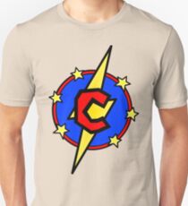 Cute Little SuperHero Geek - Super Letter C Unisex T-Shirt